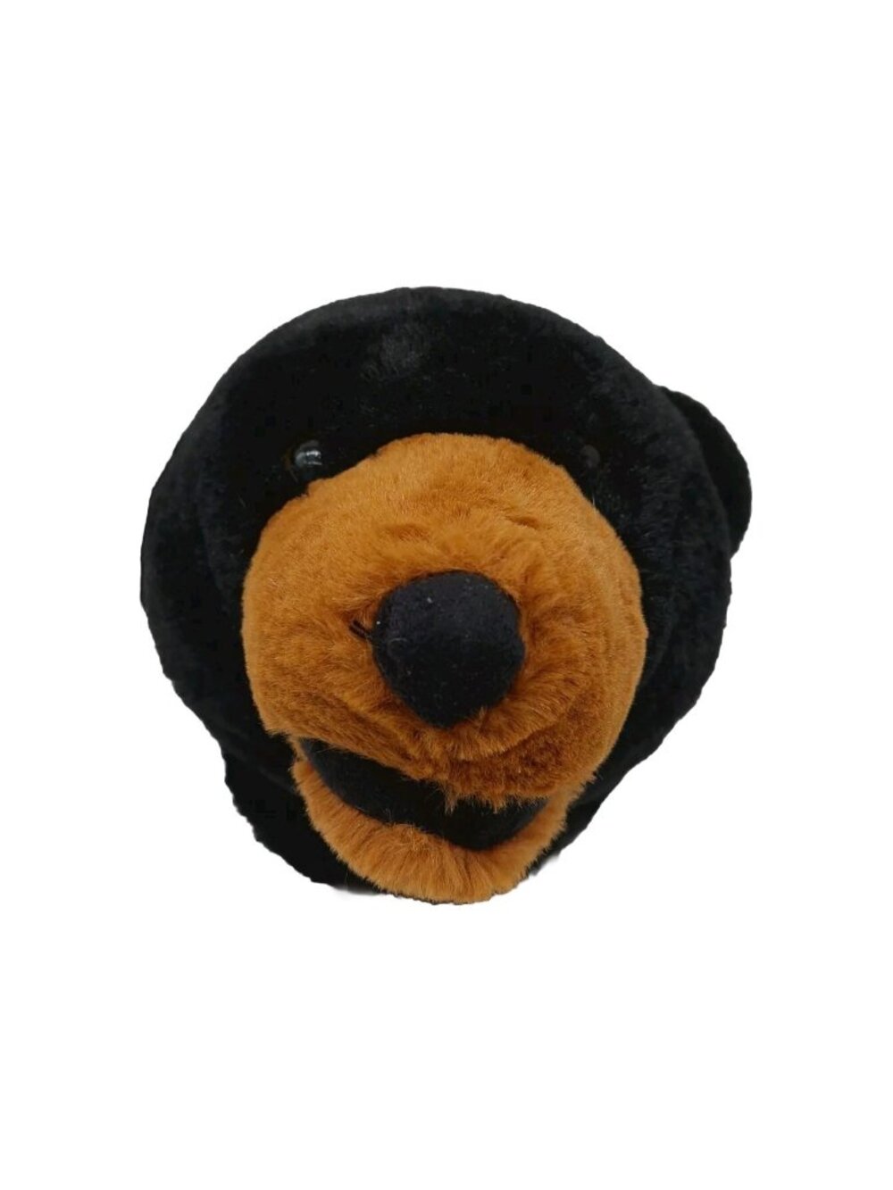 Stuffed Animal House brand Black Bear head Wall Mount Plush Kids Room 9” decor
